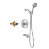 Samliyu Sawer Oculta de 3 modos con bañera Níquel cepillado SS02007-N2-GBN