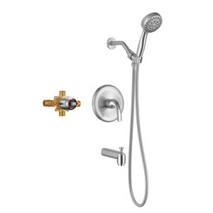 Samliyu Sawer Oculta de 3 modos con bañera Níquel cepillado SS02007-N2-GBN