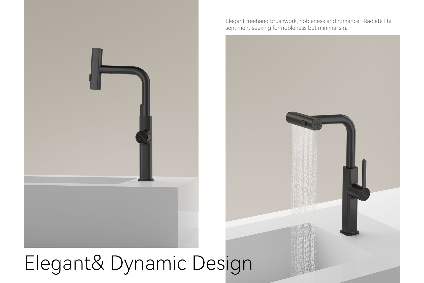 grifo de cocina cascada