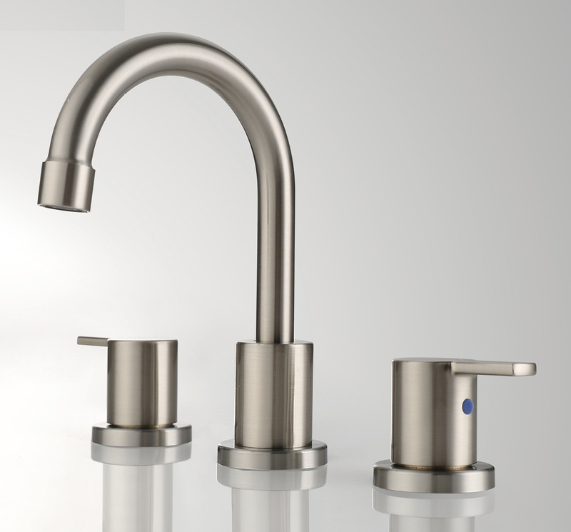 Grifo de 3 agujeros CUPC Estilo generalizado de 8 pulgadas para el baño con BF03015-K09-BN