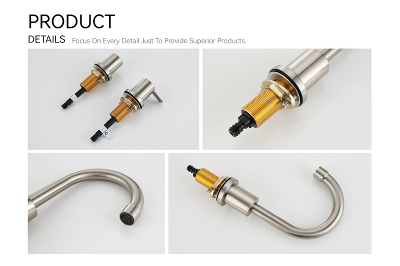 Grifo de 3 agujeros CUPC Estilo generalizado de 8 pulgadas para el baño con BF03015-K09-BN