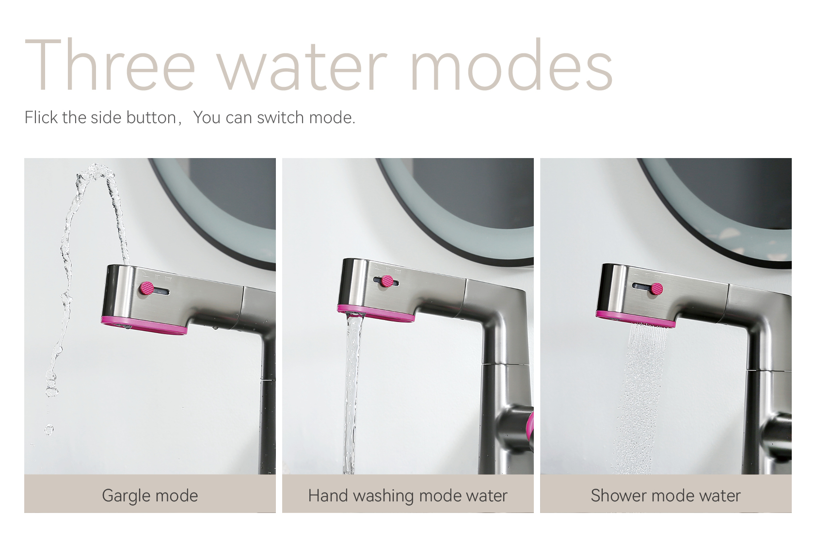 Grifo de lavabo de funciones m&uacute;ltiples