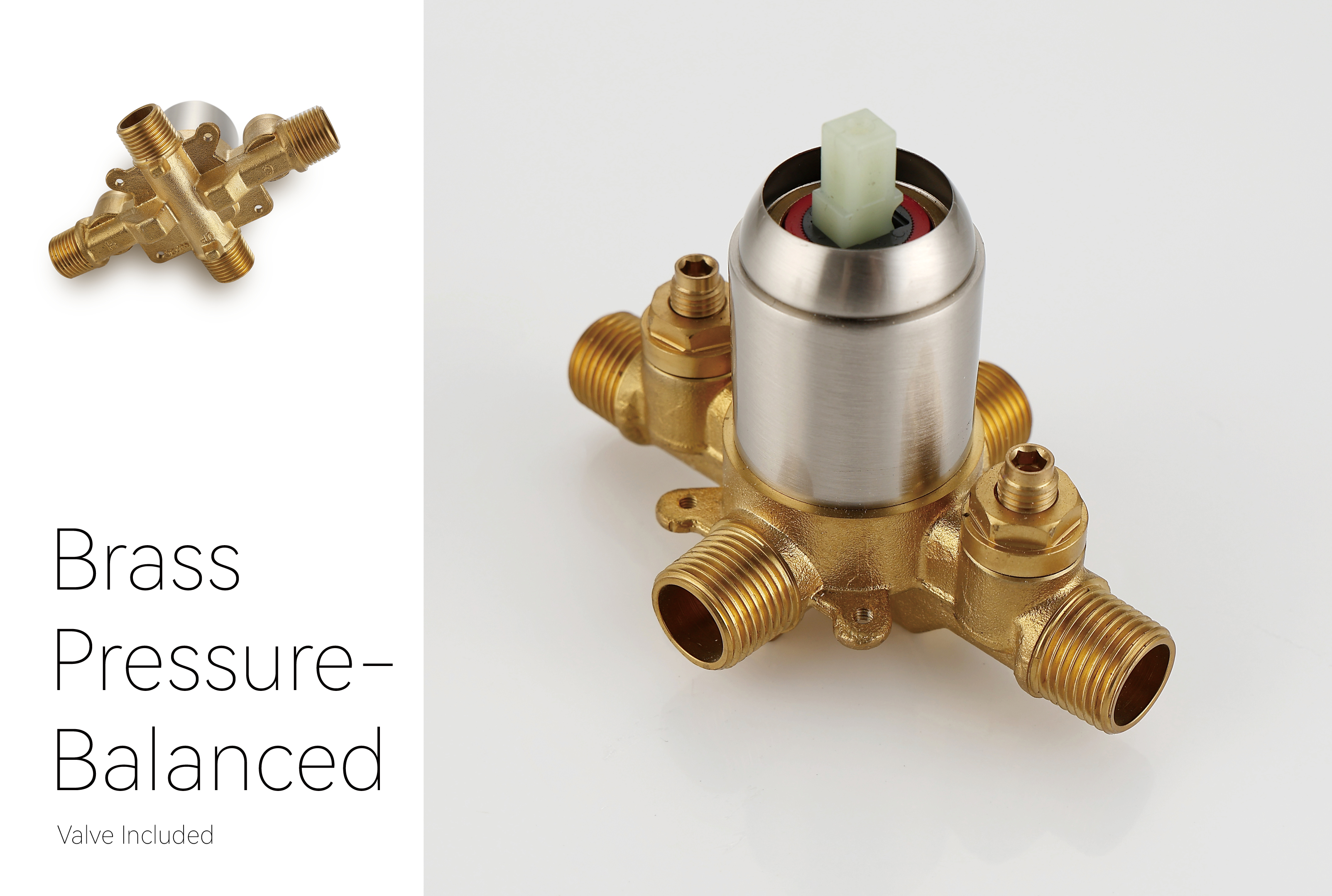 grifo de ducha de n&iacute;quel cepillado