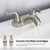 Sly Doble Many Double Hole Centerset Lavatero Baño de grifo de 4 pulgadas de 4 pulgadas grifo