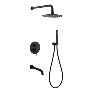Samliyu Black Ducha de ducha Set Montaje de pared Montaje Batio