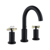 SLY CUpc Baño de lujo Grifo de lavabo de 8 pulgadas Grifos mezcladores de 3 orificios de doble manija Grifo de lavabo de tocador montado en cubierta