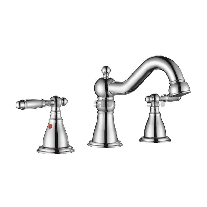 Grifo de lavabo de latón de lujo SLY, grifo mezclador de dos funciones montado en cubierta, grifo de lavabo de lavado de cara