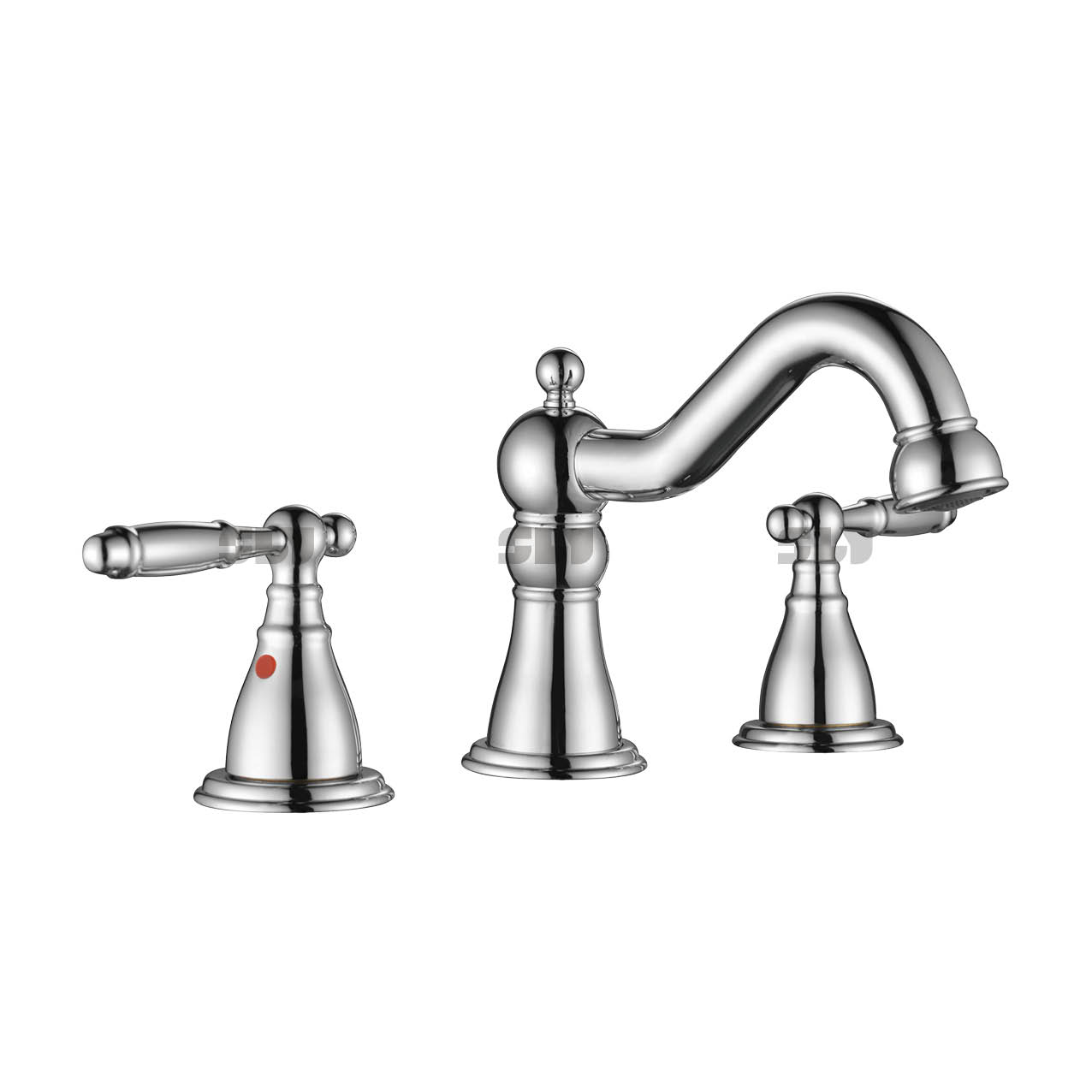 Grifo de lavabo de latón de lujo SLY, grifo mezclador de dos funciones montado en cubierta, grifo de lavabo de lavado de cara