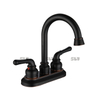 SLY Grifo de agua fría y caliente Grifo de lavabo de doble manija Mezclador de baño