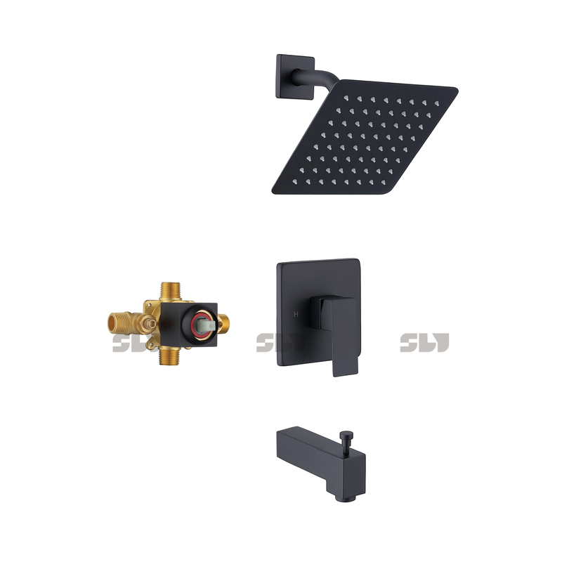 Grifo de ducha SLY, sistema de grifo mezclador de ducha montado en la pared, conjunto de dos funciones 