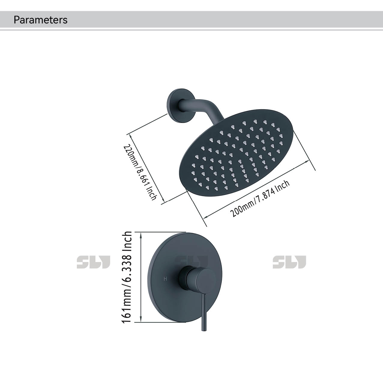 mezclador de ducha de ba&ntilde;o empotrado
