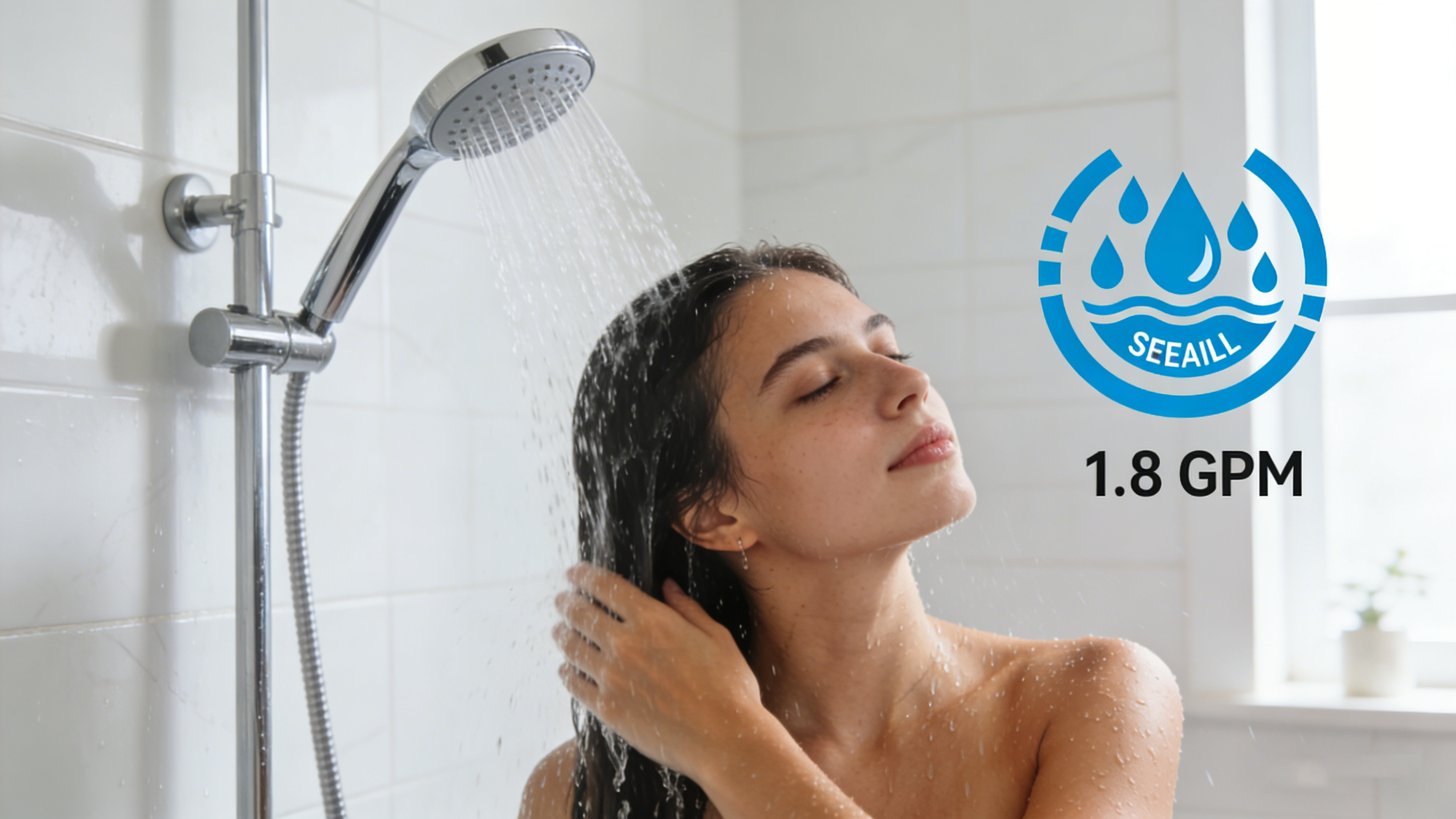 Cabezal de ducha de 1,8 Gpm