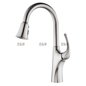 Venta de efectivo Níquel cepillado Crown Crown Water Ridge Rideo Down Kitchen Faucet 