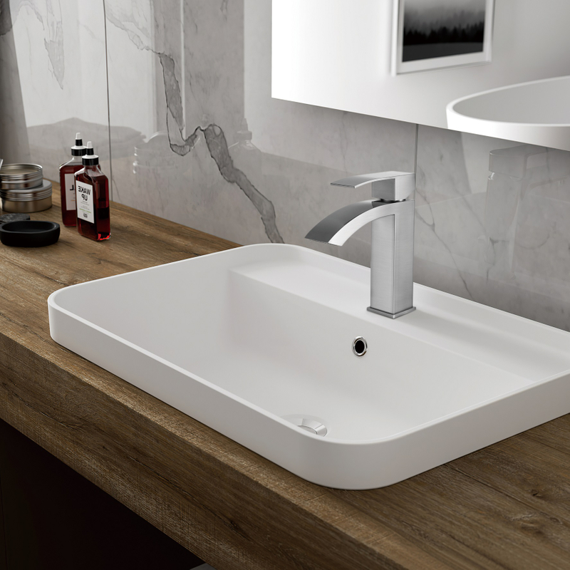 Acero inoxidable de acero inoxidable Moderna cascada Fregadero de la cascada del lavabo del baño