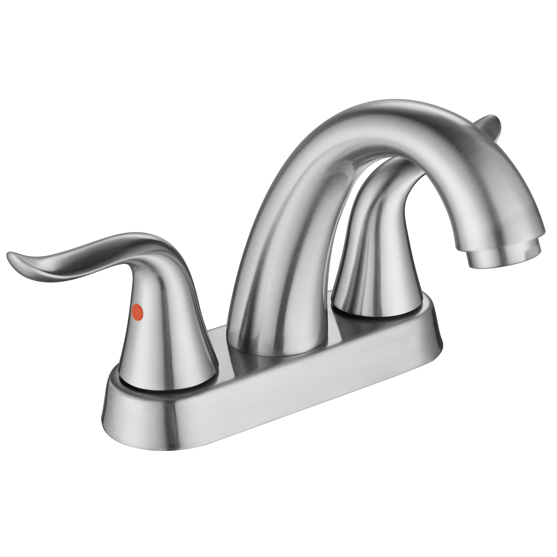 Grifo de baño de níquel de níquel cepillado con mantequilla con baño de válvula de cerámica baño