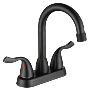 Sly Hot vende grifos de mango de doble cabeza grifos de baño de 4 pulgadas Centerset grifo