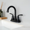 Grifo de baño negro mate de zinc Sly para la batidora de la bañera