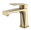 Sly Brass Baño Fregadero redondo de cascada redonda de palanca de una sola palanca fría toque