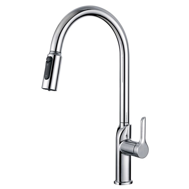 Sly Matte Black Pull Sprayer Fregadero de agua Fregadero de la cocina
