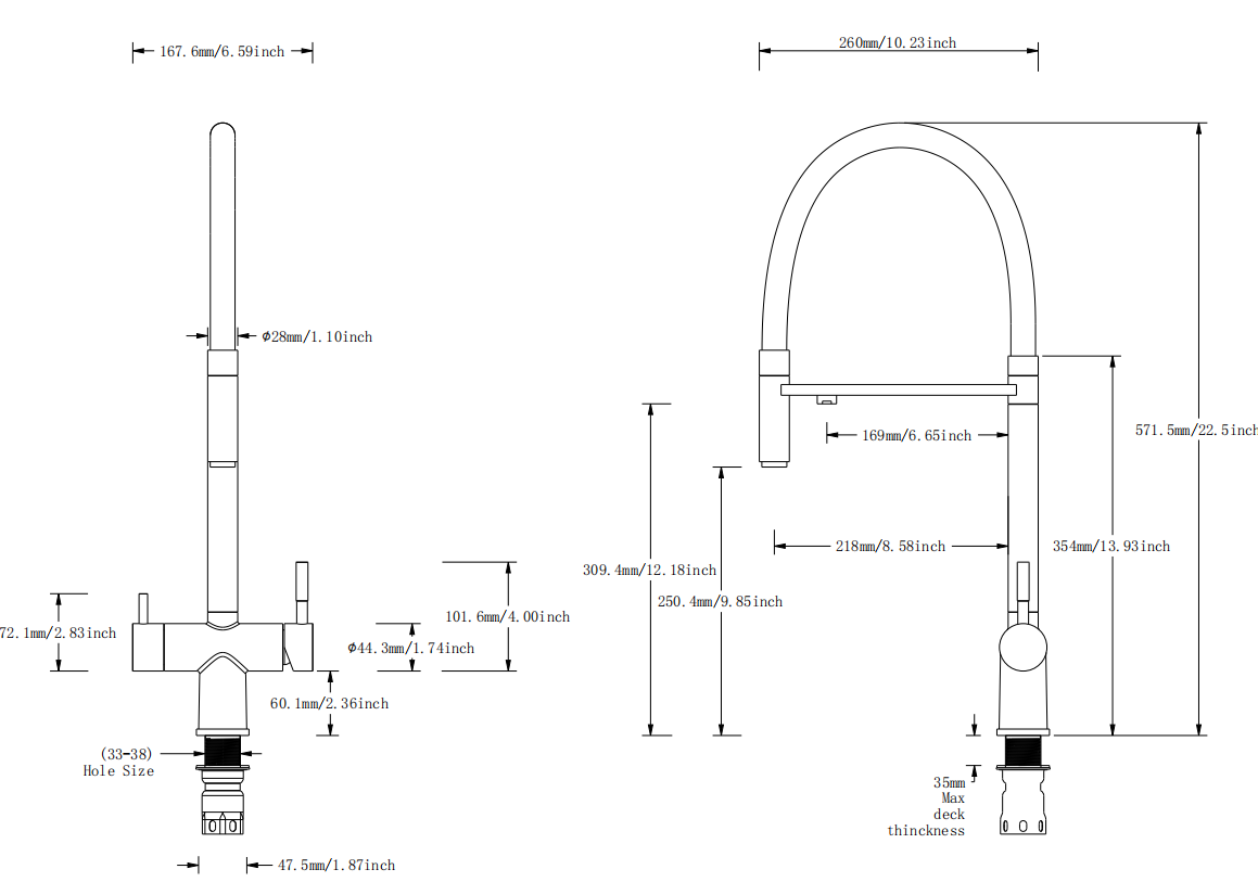 grifo de purificaci&oacute;n de agua de la cocina
