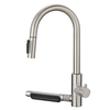 Sly 304 Cepillado Níquel Kitchen Faucet Modern Rainfall Waterfall Diseño de fregadero frío y caliente Tipo de pulverización