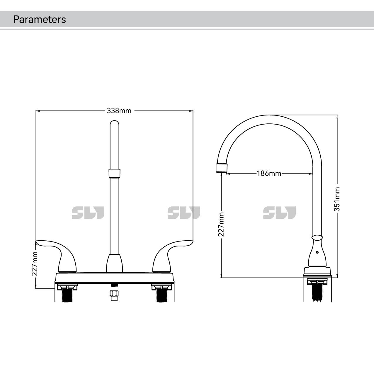 Grifo de cocina negro