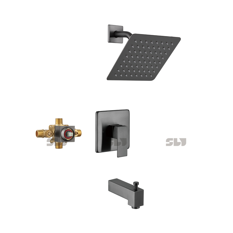 Grifo de ducha SLY, sistema de grifo mezclador de ducha montado en la pared, conjunto de dos funciones 