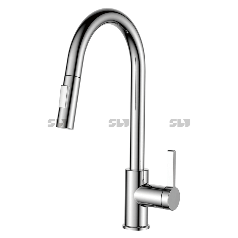 SLY SS304 Grifo de cocina monomando extraíble multifuncional de 3 vías