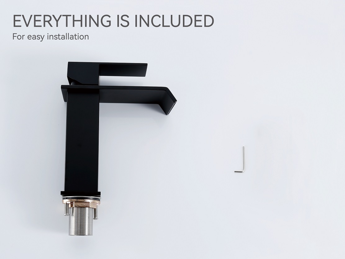 grifo de ba&ntilde;o negro