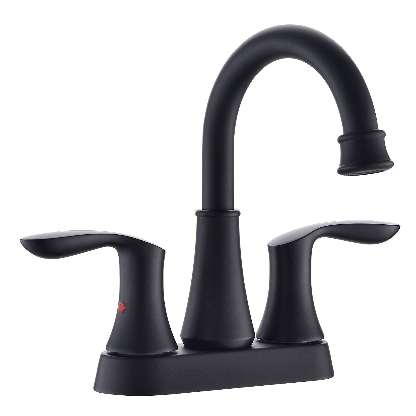 Sly zinc mate mate de cascada negra fregadero de liofre de bañero de baño de baño moderno