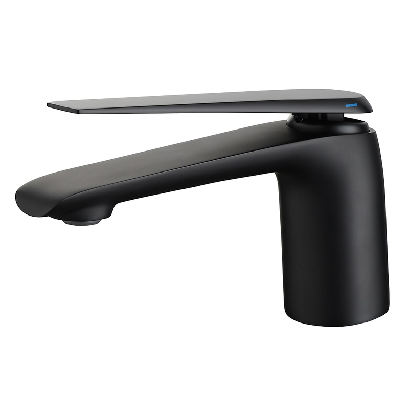 Sly Brass Matte Black Many Smane Single Many Basin Taucet, grifos de baño para lavamanos del recipiente