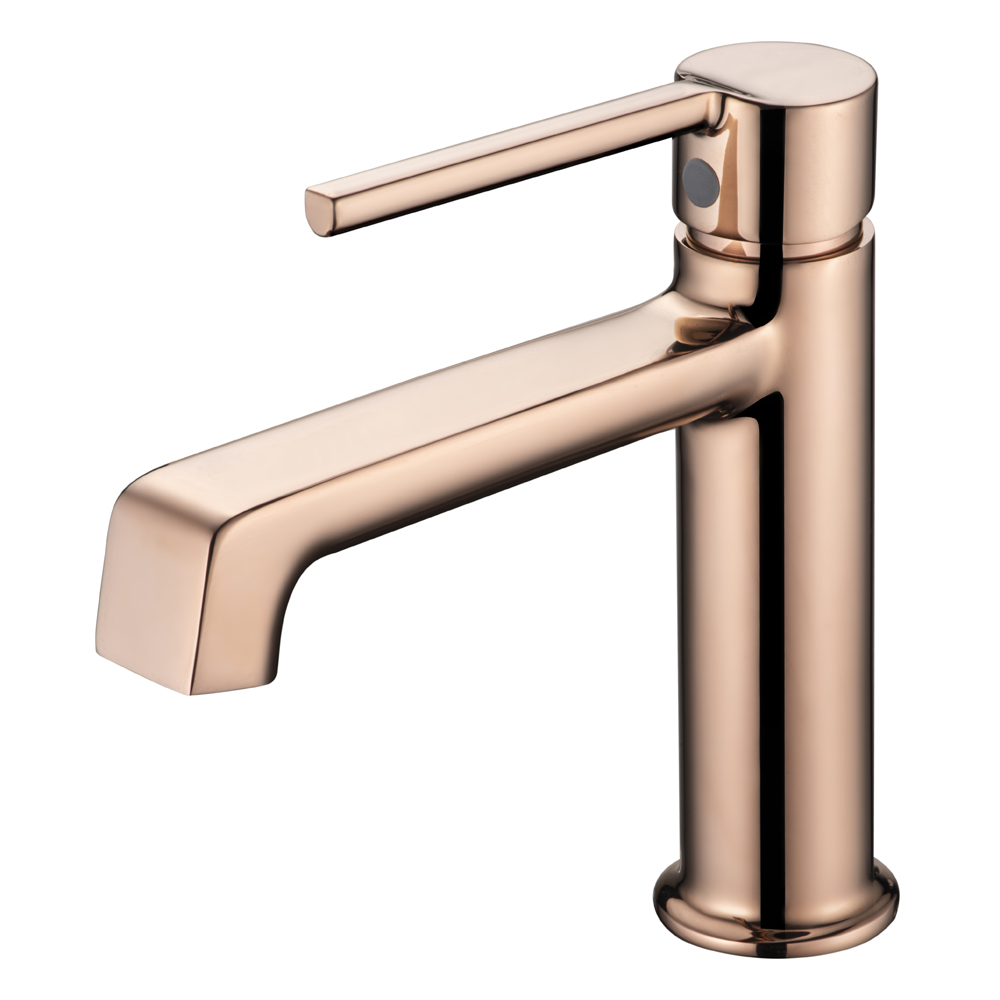 Sly Brass Rose Gold Baño de alta calidad grifo de baño caliente Conjunto de agua de latón frío para el proyecto para apartamentos