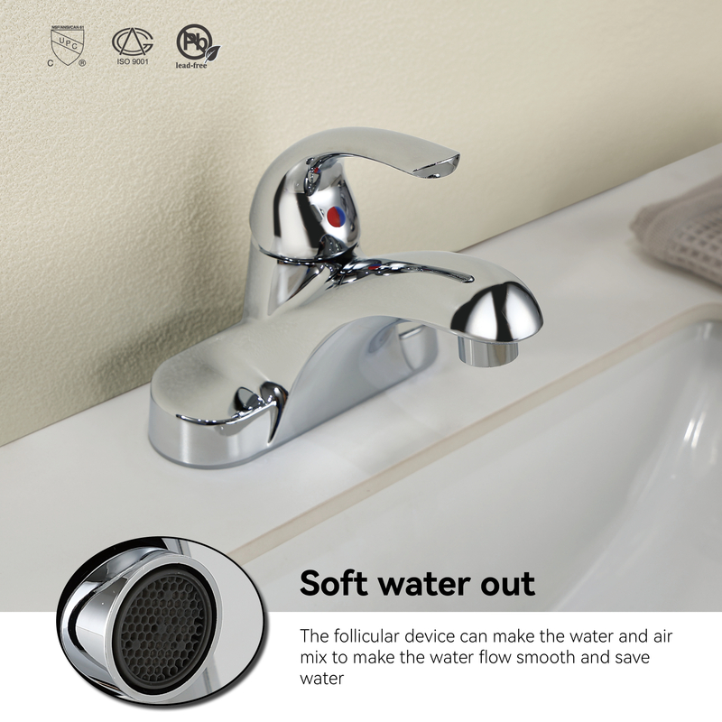 Samliyu Chrome Baño Taucet Mezclador de grifo de grifo caliente Basina fría de agua de agua de agua y grifos de baño de baño