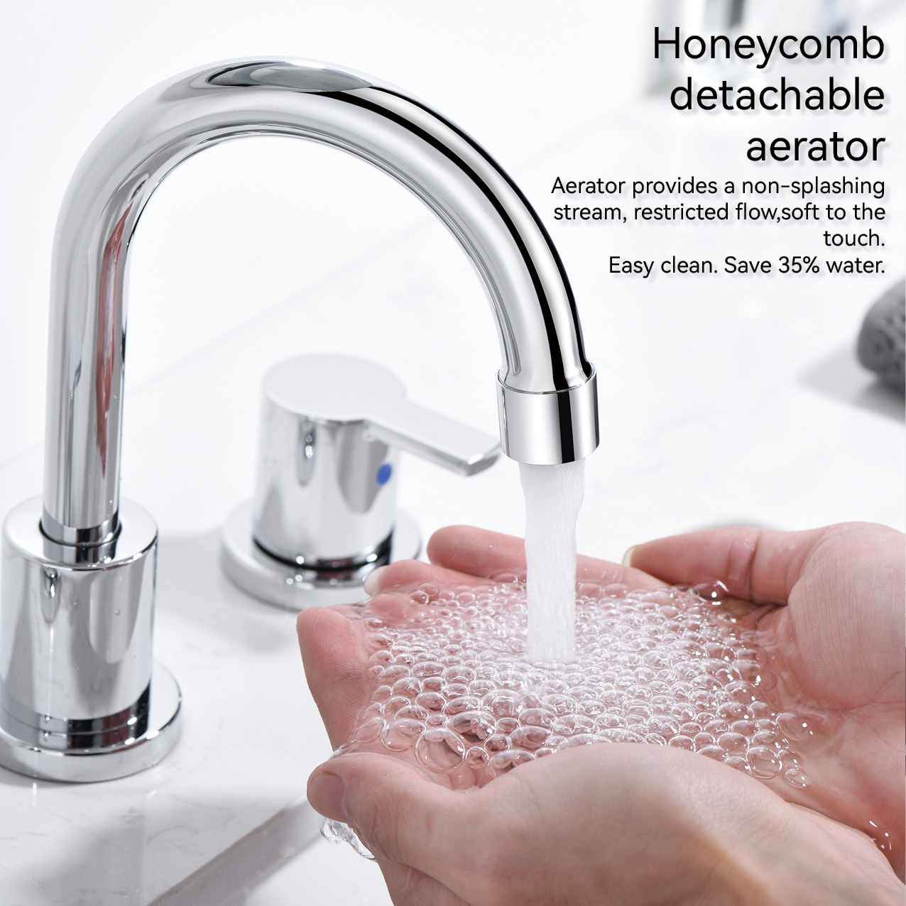 Cuenca del baño Sly Basina extendida del grifo del grifo Cupc Cupc Doble Many Many Freucet 