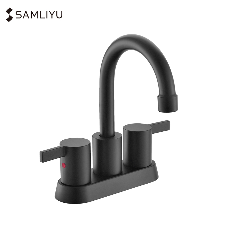 Grifo de baño de dos manijas de 4 pulgadas de alta calidad.