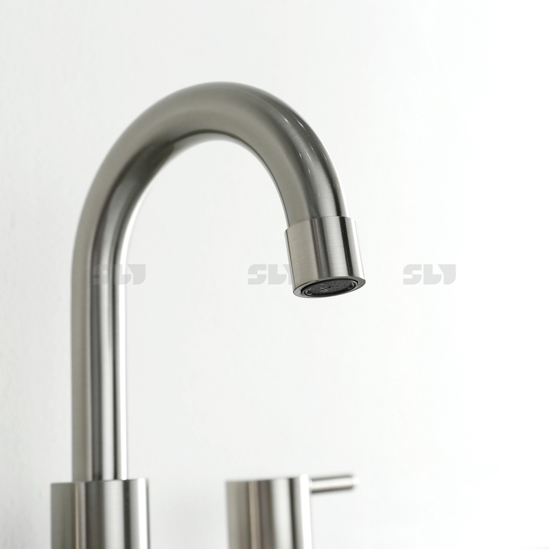 3 agujeros de 8 pulgadas grifo de agua para el lavabo del lavabo del lavabo del baño.