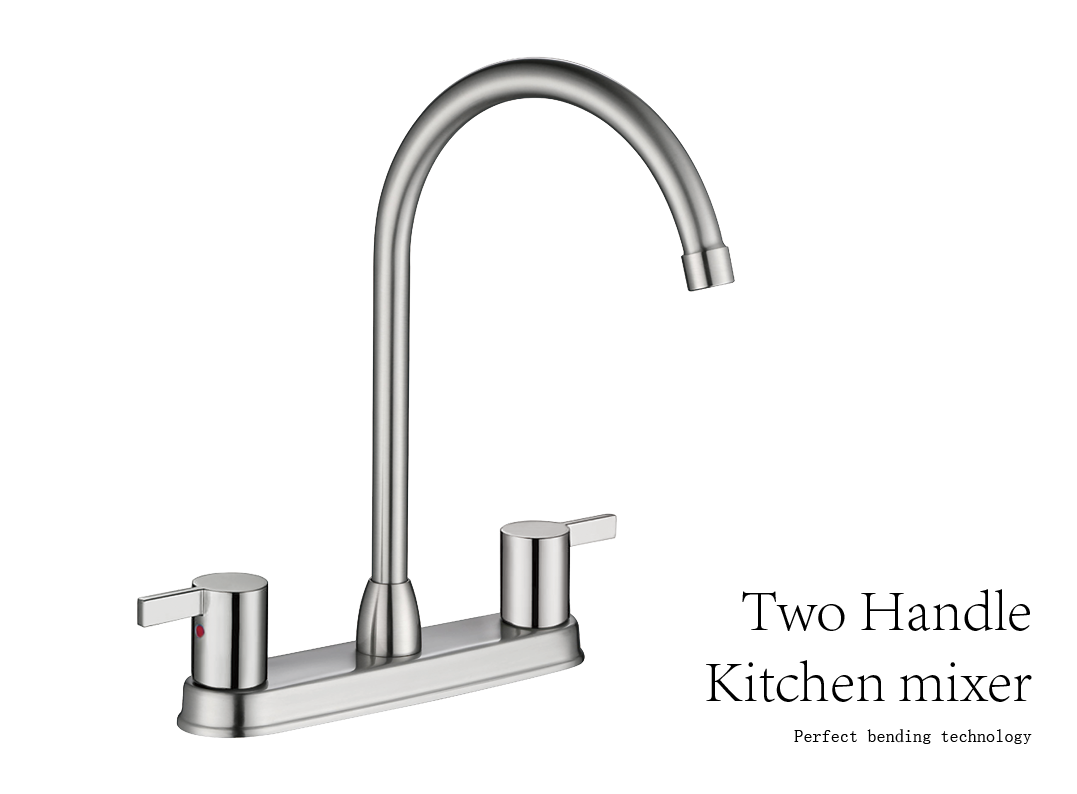 grifo de cocina de dos manijas