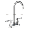 Grifo de cocina de baño de níquel cepillado 2022, grifo de lavabo de tocador de 4 pulgadas