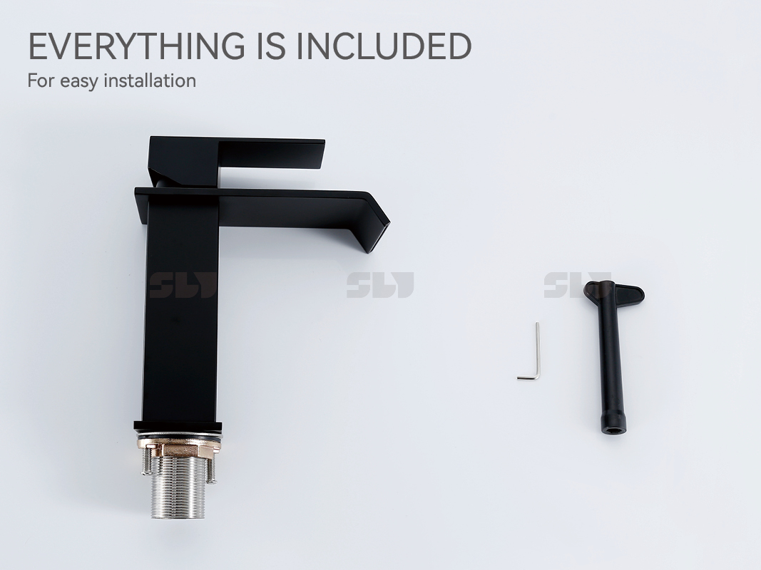 grifo del lavabo del ba&ntilde;o blanco