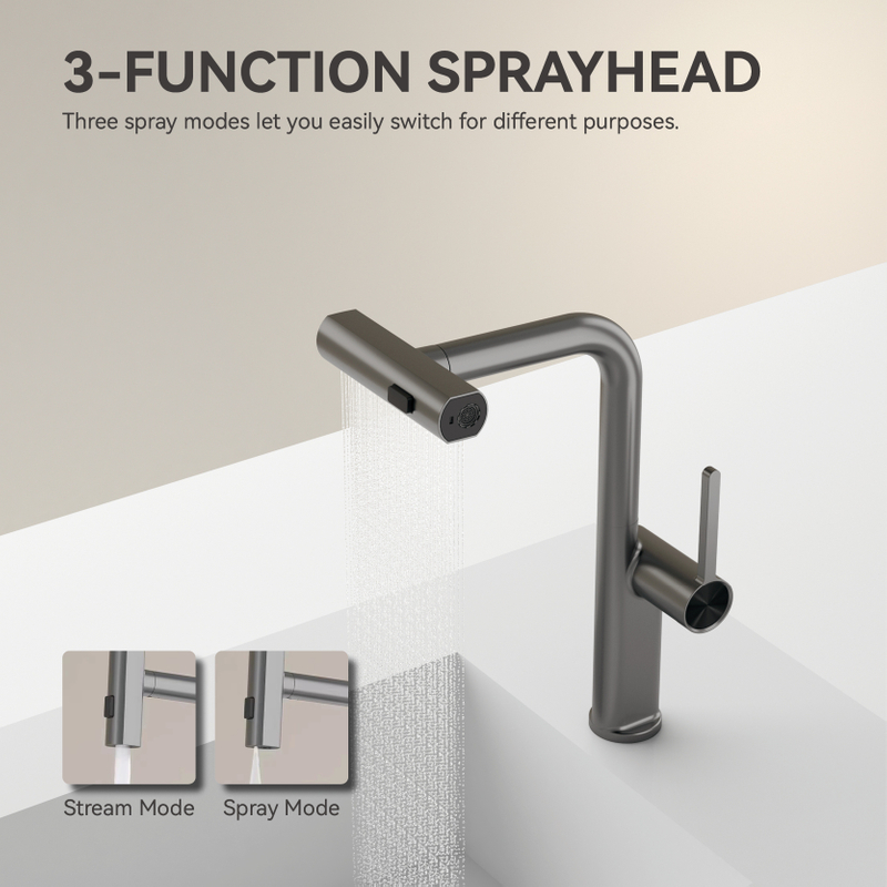 Sly Chrome Un solo agujero fría agua fría grifo de cocina moderna
