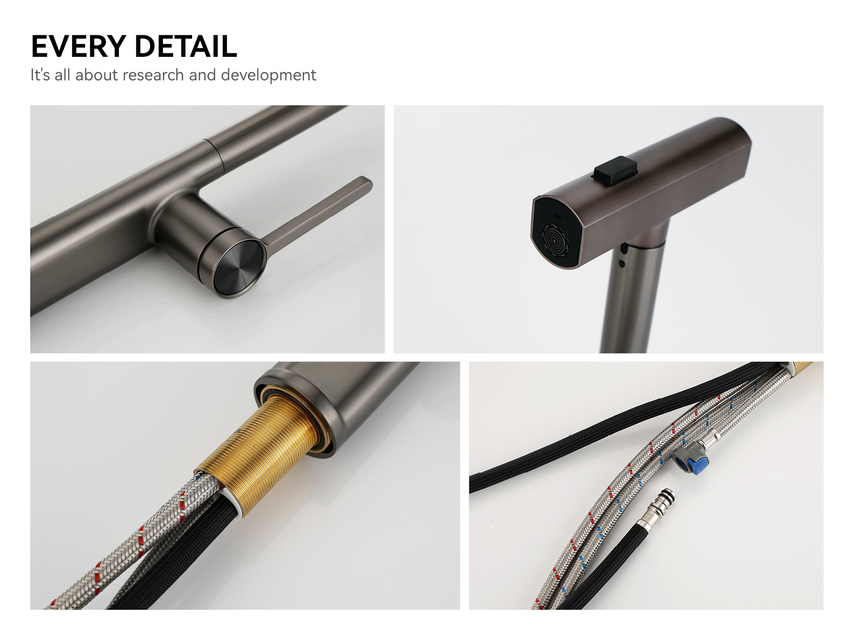 grifos de fregadero de cocina con rociador