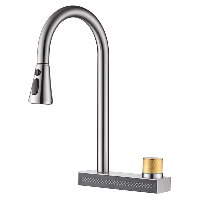 Sly Matte Black Sull Out Kitchen Frawer Pull Down Sprayer