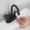 Grifo de baño negro mate de zinc Sly para la batidora de la bañera