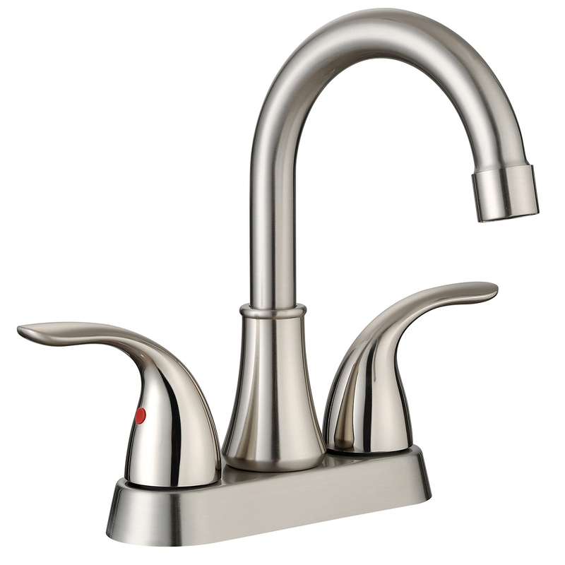 Grifo de baño astuto grito de níquel cepillado de níquel grifo de grifo