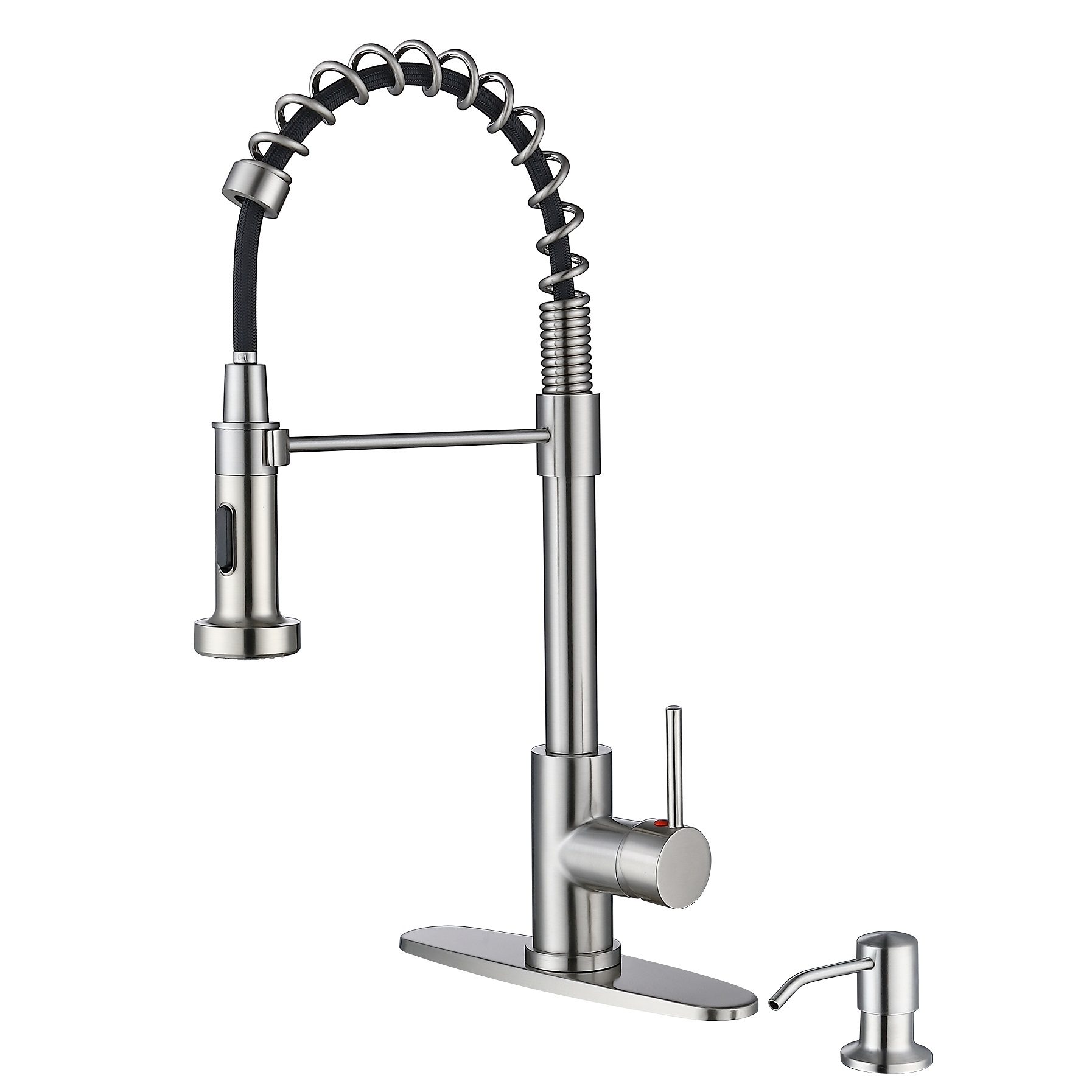 Sly Pull Out Mezcladora de cocina Reemplazo de cabezal de grifo de grifo curvado 304 Tipos de grifo de cocina.