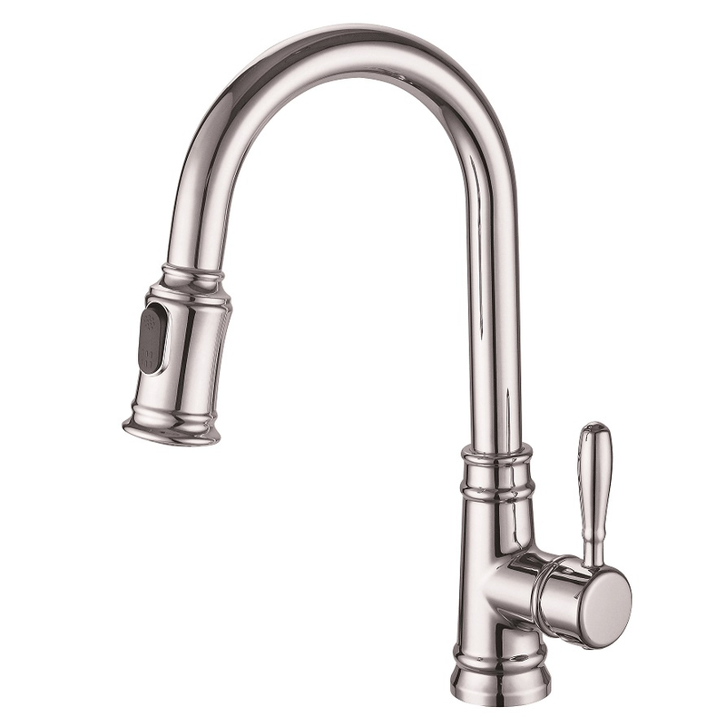 Sly Chrome de alta calidad de diseño moderno moderno pulsador de cocina de cocina de cocina grifo de grifo