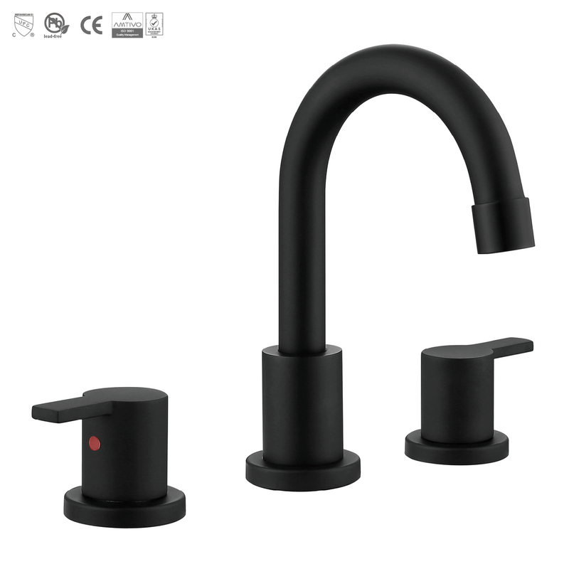 Sly Cupc Double Many Grey Baño de baño grifos de baño de 8 pulgadas 