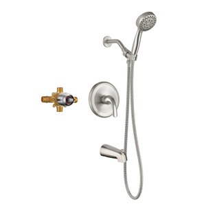 Sly Sly Single Many Chrome Batoming Shower Fray Set Combo con bañera y válvula