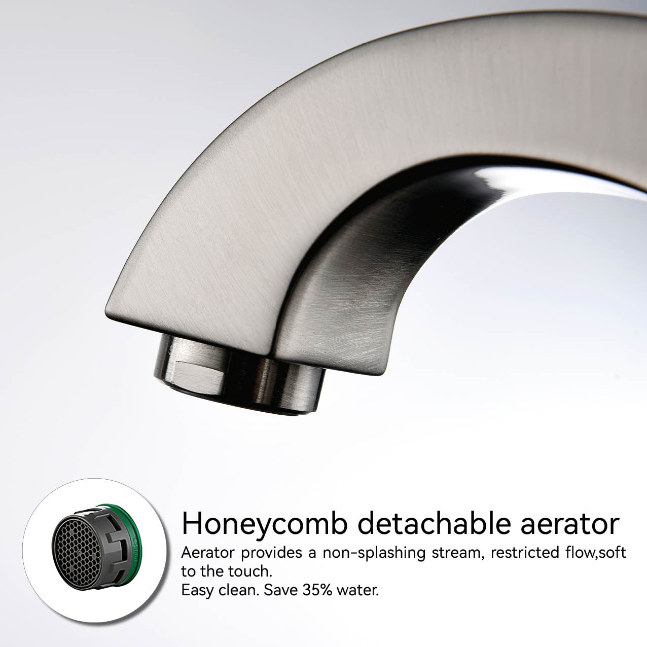 grifo de ba&ntilde;o de lat&oacute;n cepillado