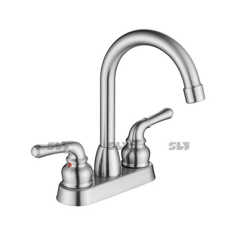Grifo de lavabo de baño de dos orificios SLY Grifo de tocador